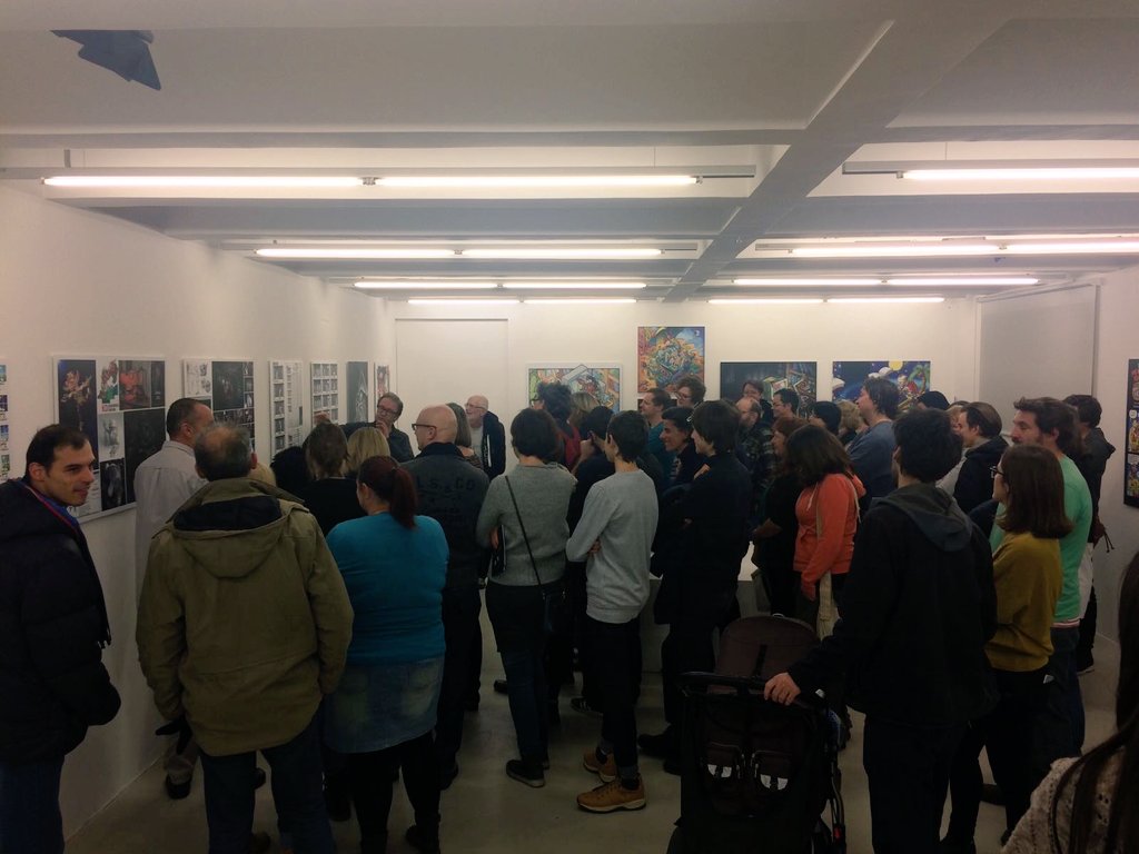 MGplusMSUM's tweet photo. Otvoritev razstave in vodstvo Dušana Kastelica v Moderni galeriji. #animateka https://t.co/gpQCEm7Nb6