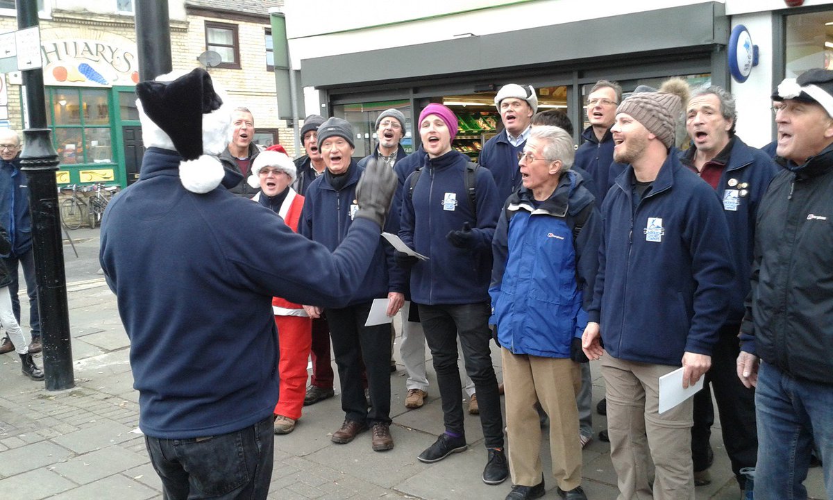 Busking in Cambridge yesterday <a href="/MillRoadFair/">Mill Road Winter Fair</a> - Pedestrian crossing bleeper not quite on pitch