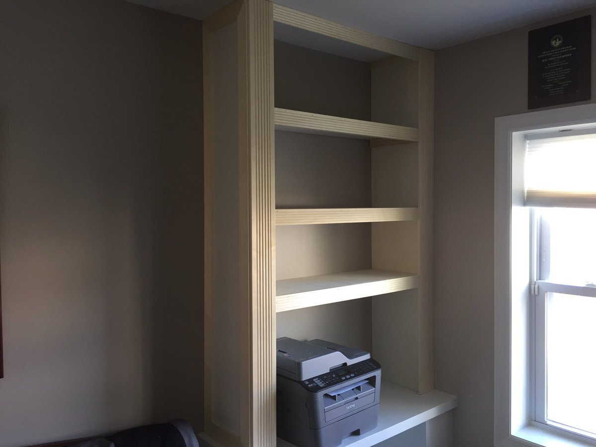 YPGoldfeder's tweet photo. All in a days work! #CustomBookcase #Skills #WeekendProject #Hobby https://t.co/NpzdMhmhEi