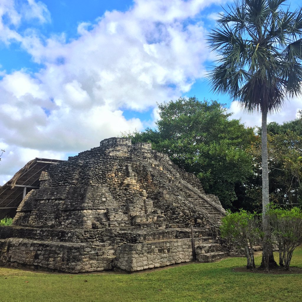 SilviaCartotto's tweet photo. Oggi così, alle rovine Maya di Chacchoben, in Messico, vicino alla spiaggia di Mahahual. #thegirlincrociera #MscArmonia https://t.co/ZLujytHbaK