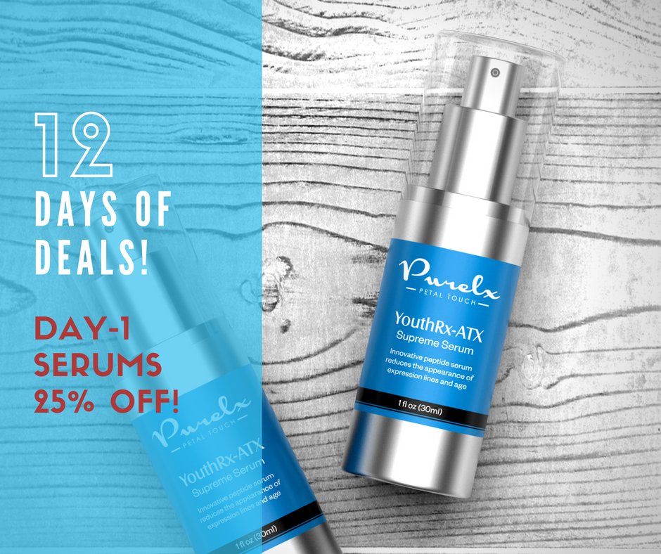 Pure_lx's tweet image. 12 Days of #Deals from PureLx Skincare! Day-1 #Serums-25% off! #stockingstuffers #skincare #giftsforher #greatgifts goo.gl/nEQn41
