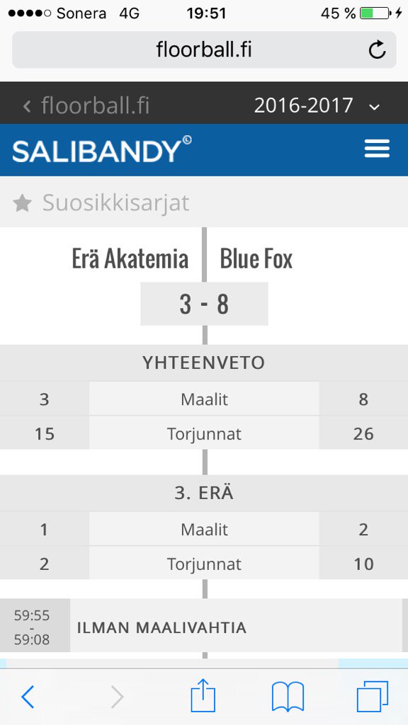 Noniiiin! Hops🙊 #ilikeit <a href="/IbfBlueFox/">Innebandyföreningen Blue Fox</a>