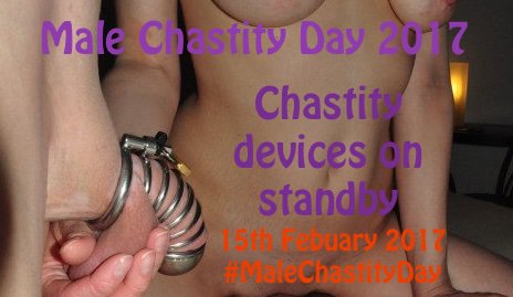 Keyheld's tweet photo. It’s coming: #MaleChastityDay2017 on February 15th https://t.co/VGIwwc4K0q