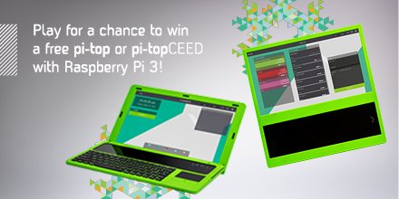 GetPiTop's tweet photo. Join us for #HourOfCode  this year and play our holiday functions game challenge: https://t.co/k28oXSdNcF  #CSEdWeek #LearnPlayCreate https://t.co/Rc744Yys54