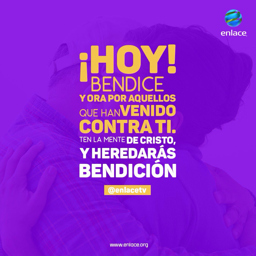 enlacetv's tweet photo. “No devolviendo mal por mal, ni maldición por maldición, sino por el contrario, bendiciendo".  - 1 Pedro 3:9 https://t.co/NtnBSNxjc1