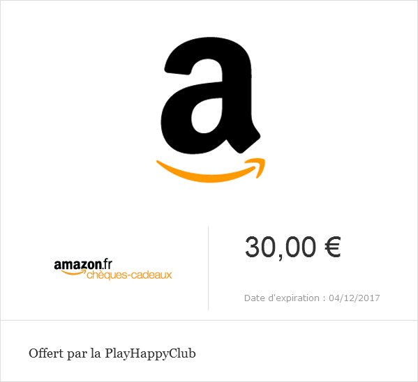 _nicolasbello's tweet image. Gagne un chèque-cadeau Amazon
- RT et suis @PlayHappyClub pour participer
Tirage au sort le 20 Décembre