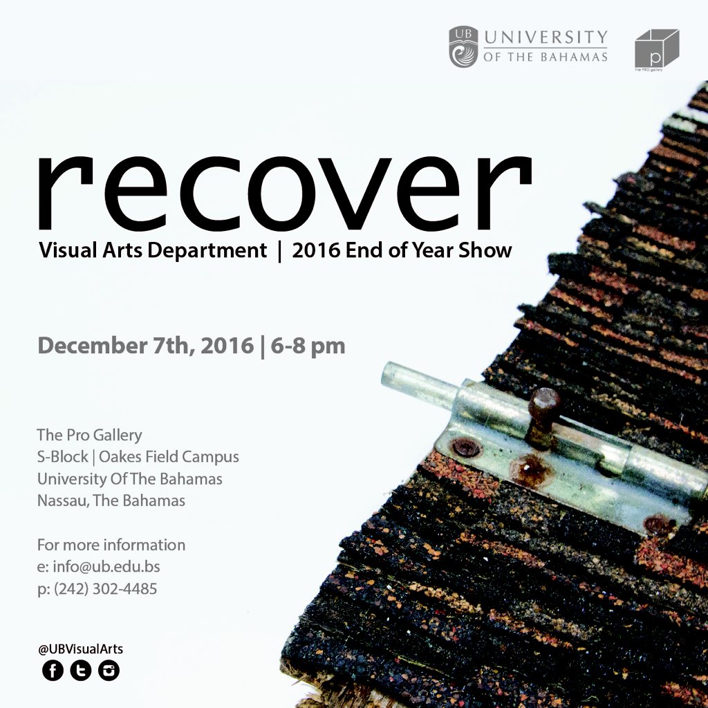 BrenZoGutta's tweet photo. I know y'all Bahamians like FREE refreshments and entertainment.
Come out and support ๐ค #UBVisualArts #UBEndOfYearArtShow2016 https://t.co/cK1mVW2T9W