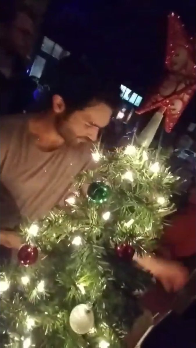 hoechlinsweetie's tweet photo. he thought the christmas tree was pretty but i thought he was prettier. https://t.co/hpHRHGsmjx