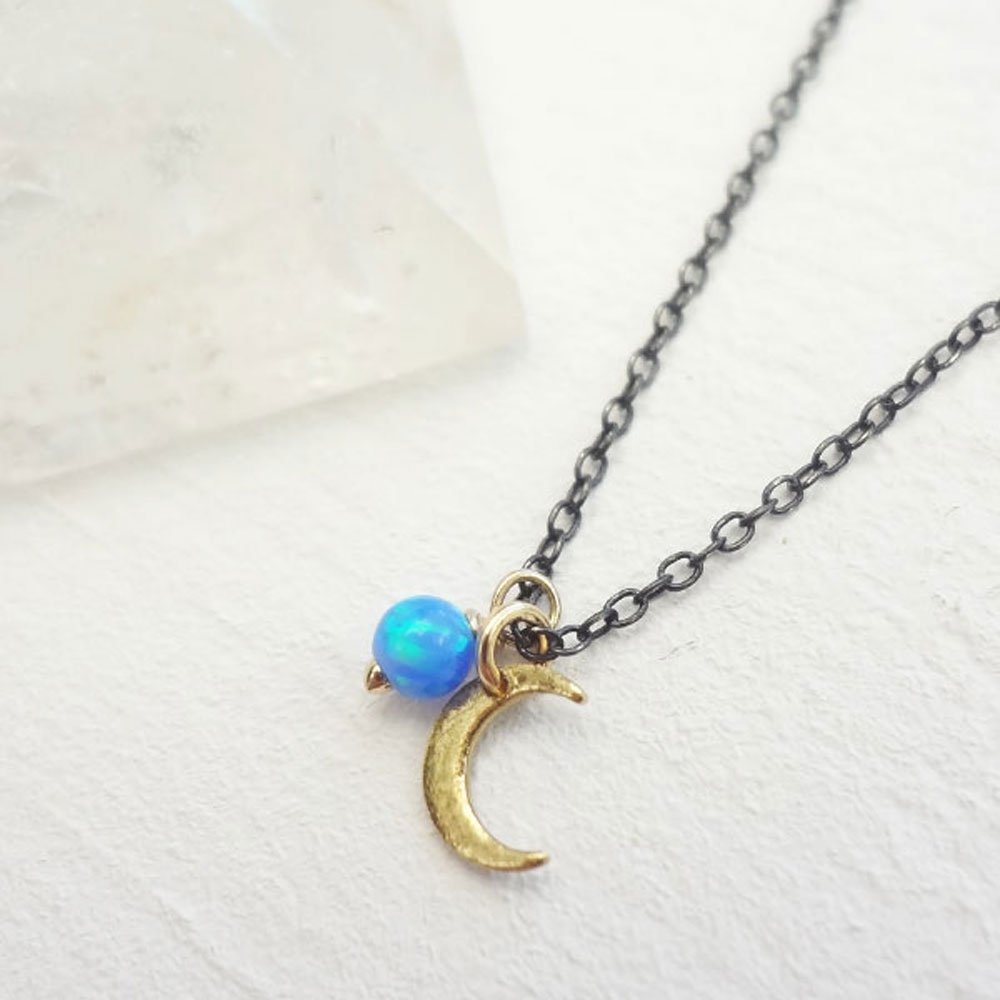 RandomVintage's tweet photo. This delicate piece has been soaring out this week, only a few left! #moon #opal #xmasjoy #christmasgifts https://t.co/k6QaABdGav https://t.co/CMFIROfdfp