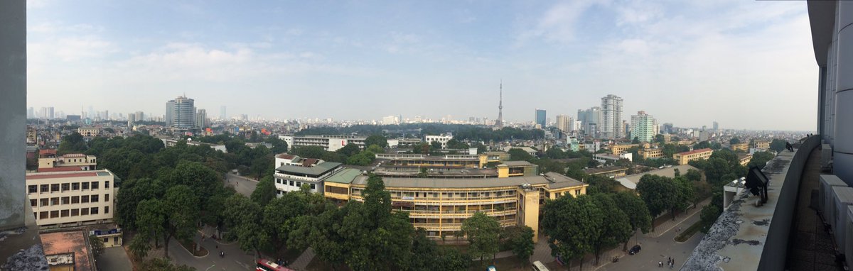 molecularD's tweet photo. In #Hanoi for #Asca16 here is a view of the university from the conference venue. https://t.co/XBURx7mTW3