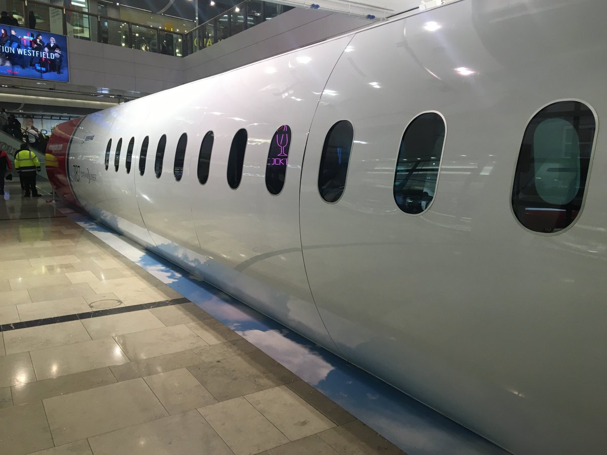 Miss_Deen's tweet photo. @NorwegianUK you have a huge #787 #mockup @ #stratford but just been told off for taking a photo 🤔😳🙄 https://t.co/p6plv3yPxK