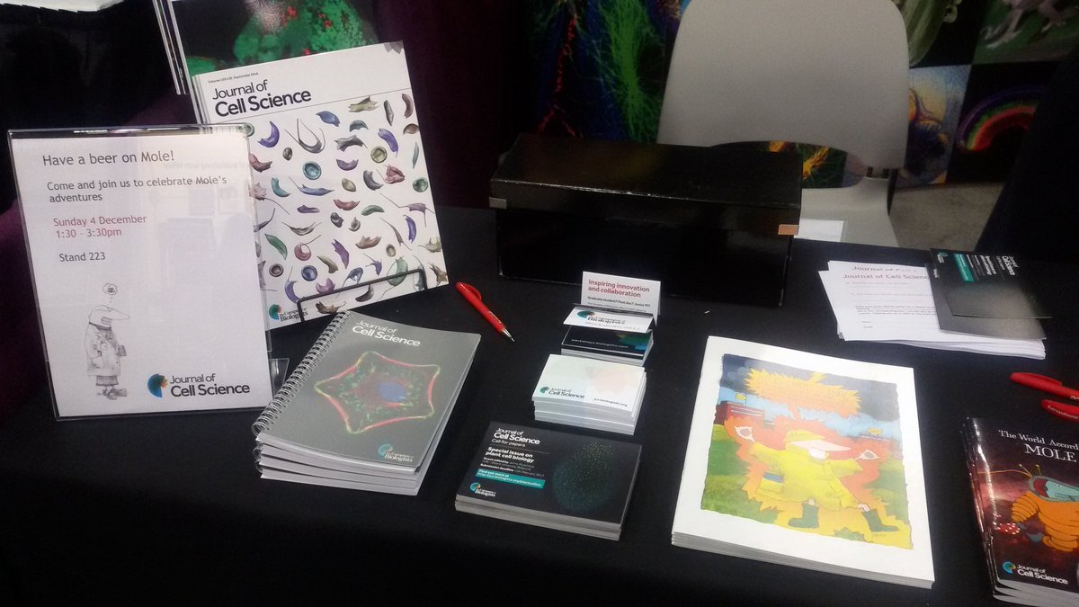 J_Cell_Sci's tweet photo. Visit #ASCB16 booth 223 to pick up JCS notebooks, posters and other goodies https://t.co/MSqU7kZlvp
