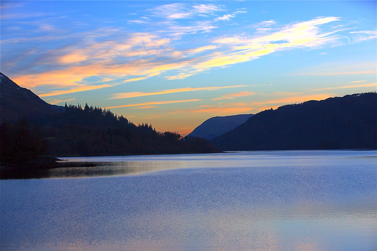 The view over Thirlmere taken from the dam this evening. #NotJustLakes