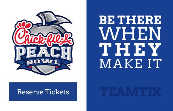 TeamTix's tweet photo. Want to go with your team to the @CFBPlayoff Semifinal @CFAPeachBowl? Get in there now! https://t.co/E69rLaGLRq https://t.co/WXpVeFeqxU