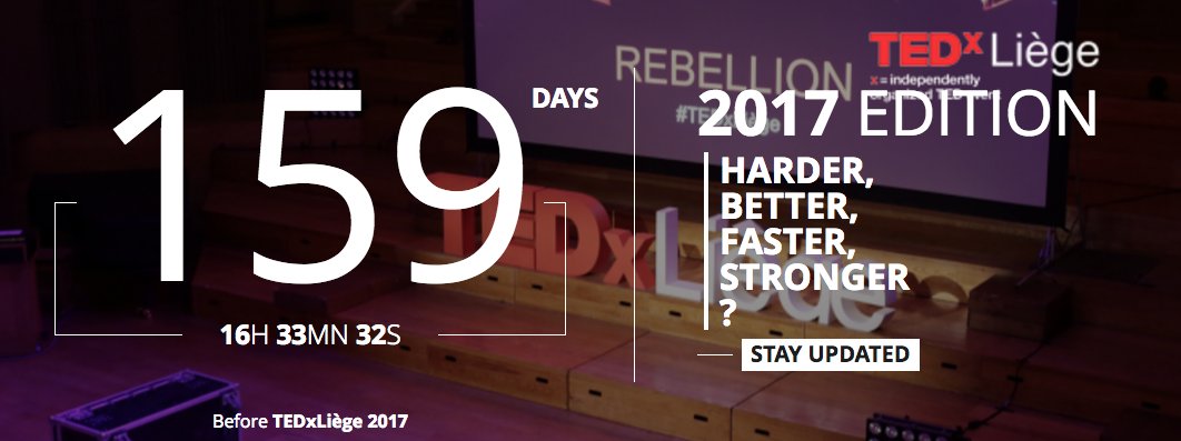 Something is coming.... 😱 #HarderBetterFasterStronger #SaveTheDate #TEDxLiege2017