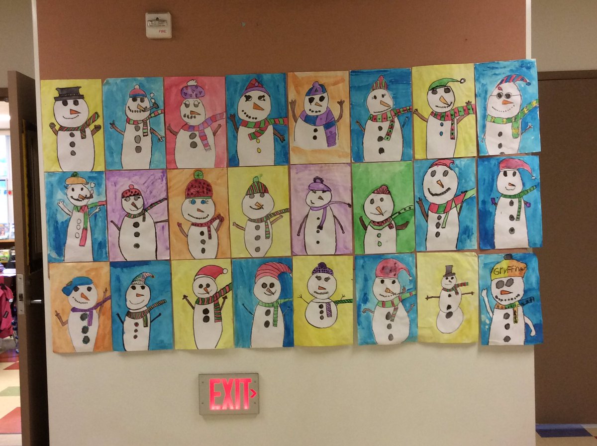 misslteaches's tweet photo. Let us snow! Our watercolor snowmen! #artrocks #kamala5thgrade https://t.co/UActyGbl9N