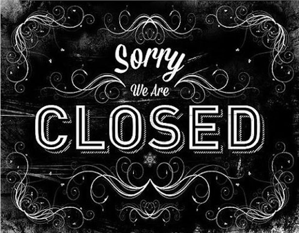 We apologize for the inconvenience. We think this weather is best suited for movies &amp; hot chocolate, not driving. We will reopen on Tuesday.