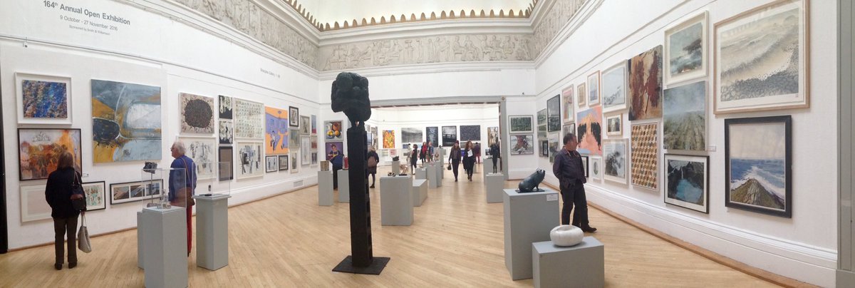 stephen_carley's tweet photo. So, all my work back to studio now after @RWABristol has finished-such a thrill being part of the #RWA164 https://t.co/b6MfWo5H9H