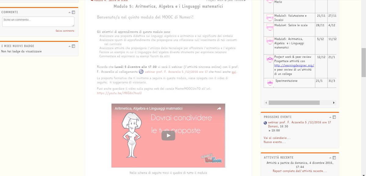 MoocMasterUnito's tweet photo. In partenza il Modulo 5:Aritmetica,Algebra e i Linguaggi matematici del MOOC Numeri #MoocMasterUnito @saralabasin @viralber @ariannacoviello https://t.co/cWAQcTvRW0