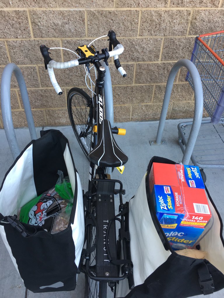 thegeach's tweet photo. Costco on a bike 💪🏻🚴🏻‍♀️ https://t.co/gi8w3fxwqL
