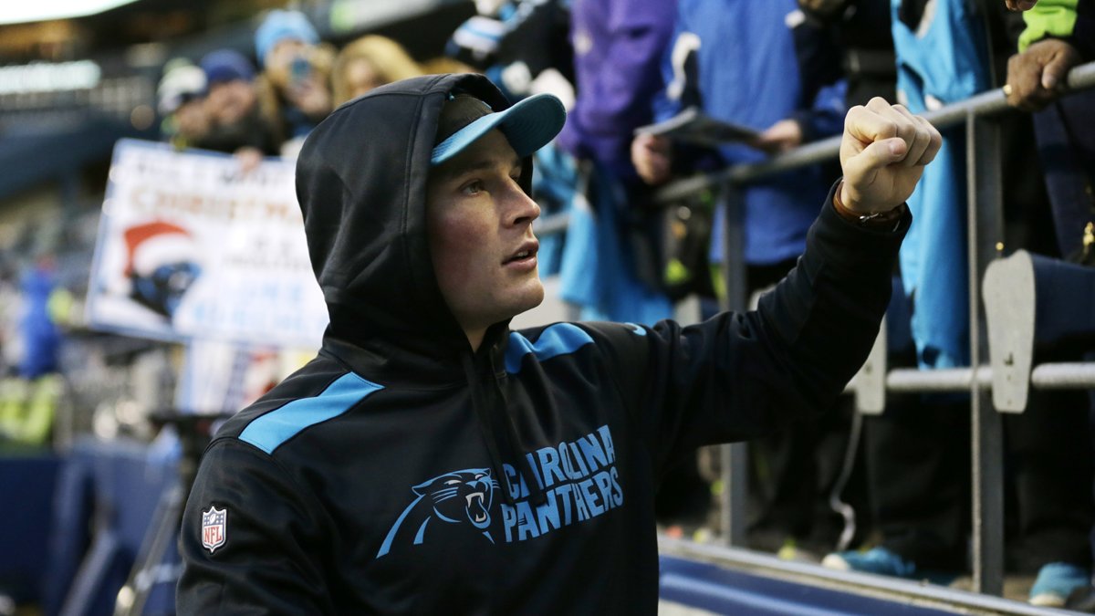 Panthers's tweet photo. #KeepPounding Luke 👊 https://t.co/auxF0uBoLP
