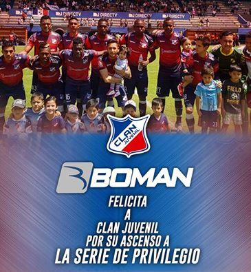 Felicidades CLAN JUVENIL !!!!
Por su ascenso a la primera A
#BomanTeam #clanjuvenilesdeprimera