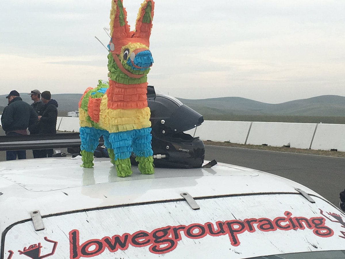 ExtremeCMT's tweet photo. Great finish for @lowegroupracing at #nasa25hour and we have the piñata to prove it! #hisnameisburro #teamextreme https://t.co/RRhSNUhud6