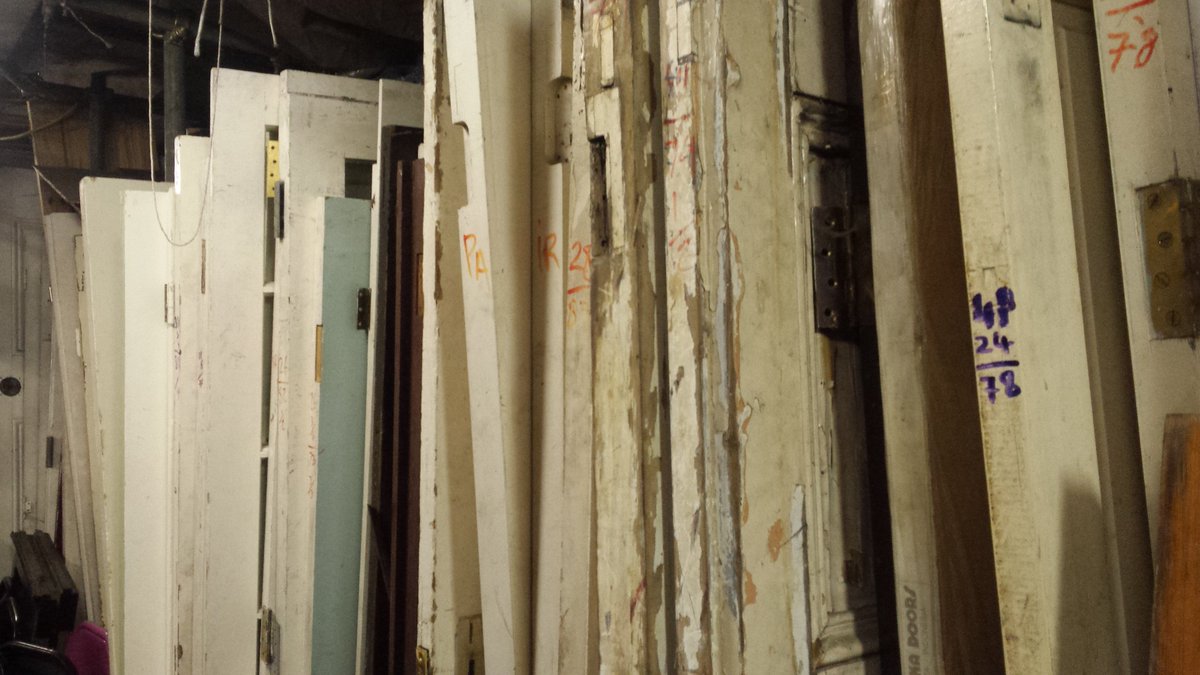 gruffarchitects's tweet photo. #Reclaimed paneled doors at #Lewisham's very own treasure trove Aladdin’s Cave - just itching to be used on a project! #25DoorsofChristmas https://t.co/m8qzxzUhXH