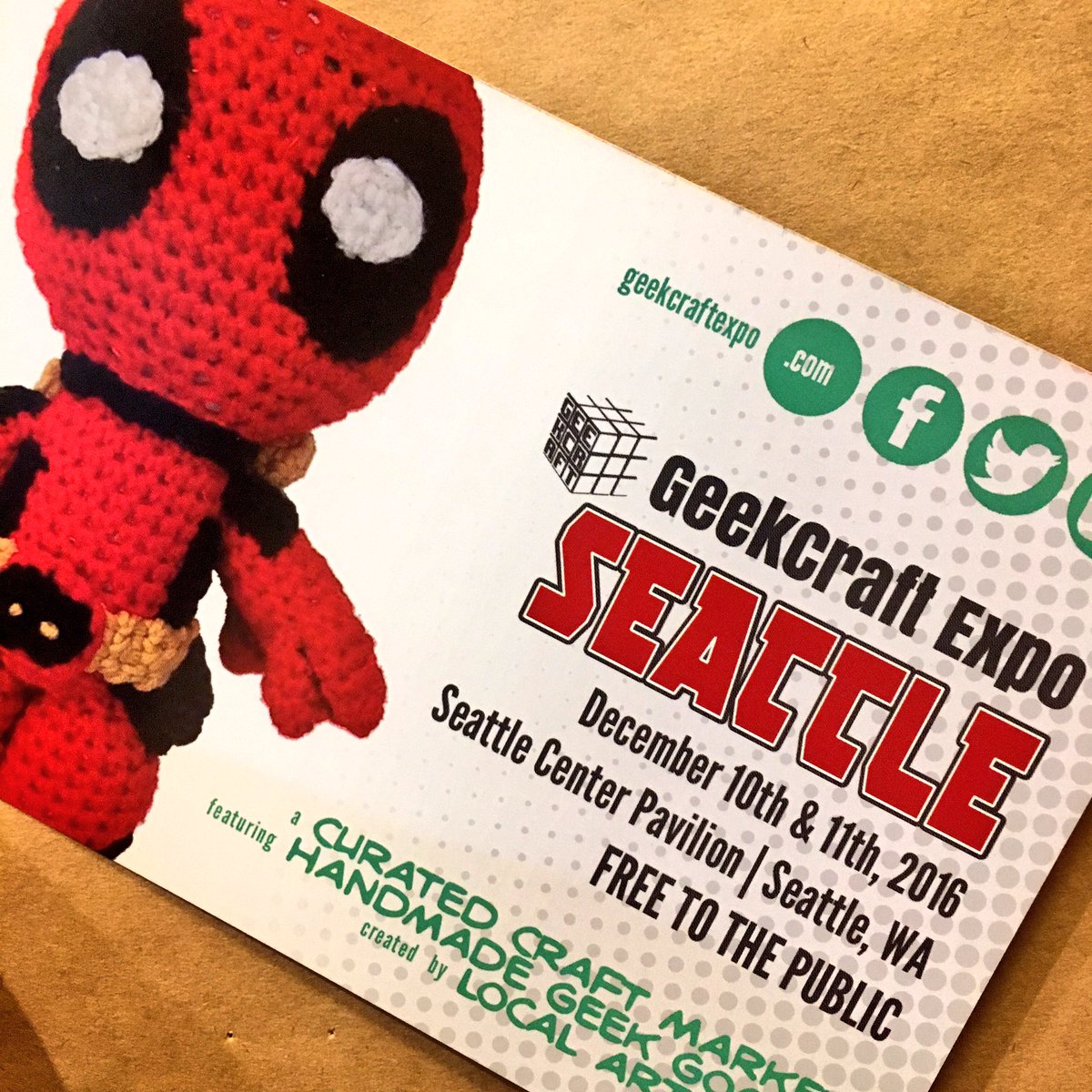 torrezriley's tweet image. What!? How have I not heard of this before! Next weekend! #shopcrafty @GeekCraftExpo #craftyseattle geekcraftexpo.com