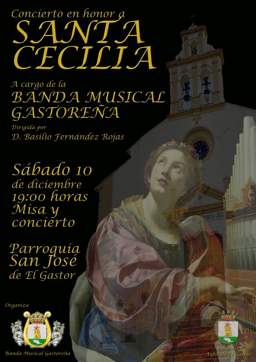 La hora del concierto será a las 20:00 debido a que no hay misa.os esperamos