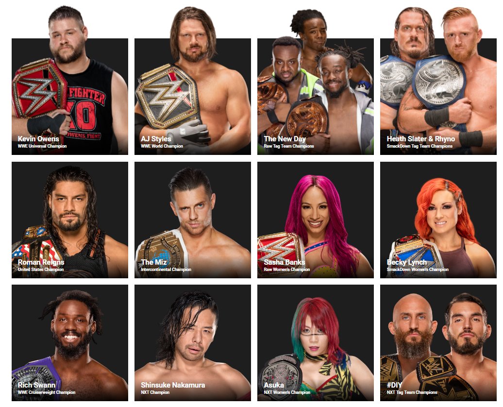 IWFPodcast's tweet photo. Is this the first time three different #WWE titles have been held by Black wrestlers? #Wrestling #Diversity https://t.co/pni7iCbbA2