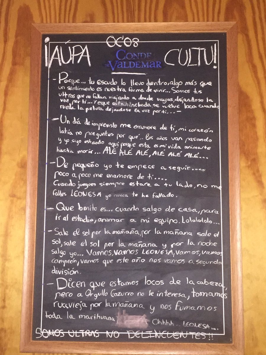 elrincondetillo's tweet photo. @CyDLeonesa @orgullocazurro que todo el mundo se aprenda estas canciones de aquí al ascenso.Vía @Luciatrencitas  ¡AÚPA CULTU! https://t.co/P92ehhWJjR