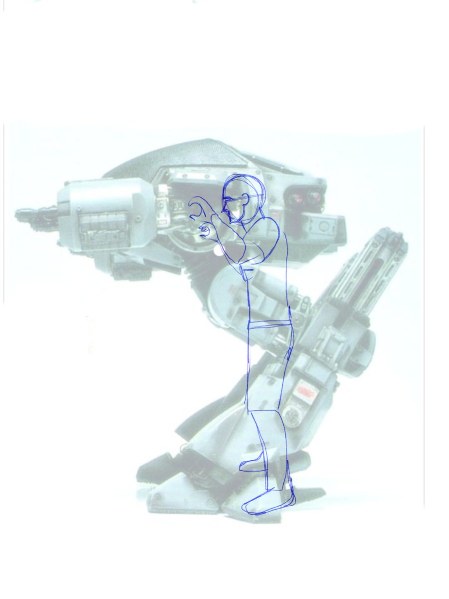 ghostlight's tweet photo. First sketch. https://t.co/RCf7fUN9gg #RoboCop #OurRobocopRemake https://t.co/FeguGSZ994
