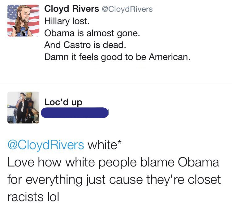 CloydRivers's tweet photo. Except nobody brought up race... Except you. Funny how that works.
Merica. https://t.co/5cCkH937EZ