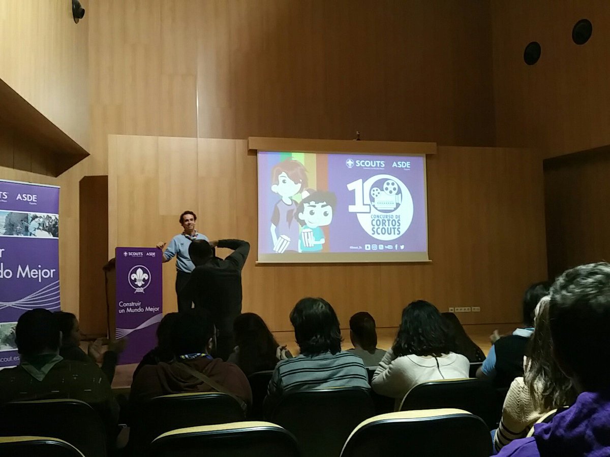 ASDEEx's tweet photo. Comienza la final del #10ConcursoCortosScouts de @scout_es en la #Indaba2016 https://t.co/AABDnN3CFZ