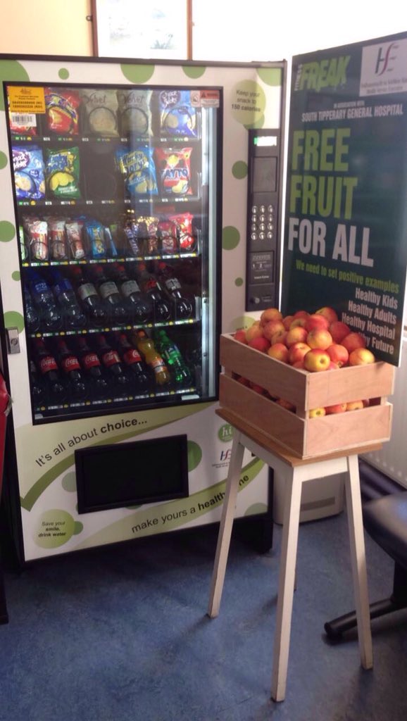fitnessfreakHQ's tweet photo. Thank you @theapplefarmer this weeks free🍎in Sth.tipp🏥sponsor.projected current trends obesity💶=4.3billion by 2020🤔 https://t.co/Cff26e2yUd