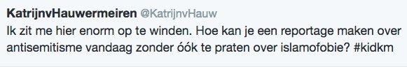 uri4u's tweet photo. De antisemitisme tweet en delete van de @debezigebij hoofdredacteur @KatrijnvHauw: https://t.co/3UD0I9WXN8