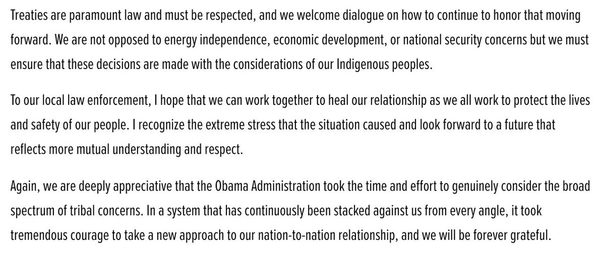 ABC's tweet photo. MORE: Standing Rock Sioux Tribe: We "commend with the utmost gratitude" US Army's decision on Dakota Access Pipeline https://t.co/dD0PoApoCd https://t.co/ldLHzv0yoJ