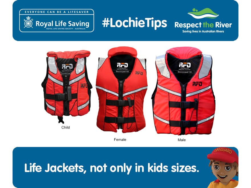 RLSACT's tweet photo. Life Jackets, not only in kids sizes. #LochieTips #RespectTheRiver https://t.co/D5VBFHGd71
