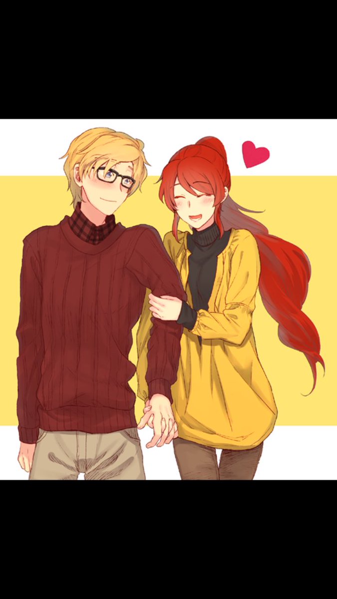 “The glasses suit him well! The whole outfit suits him well, honestly.”

((efr-s I think. Please correct me if I'm wrong! Thanks!))