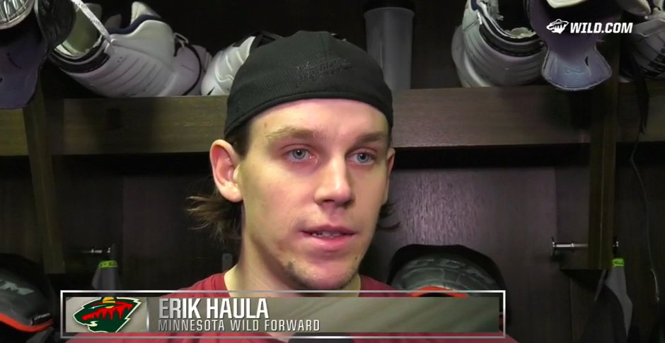 🎥 Haula, Coyle, Dubnyk, Brodin and Boudreau talk about facing Connor McDavid tonight → ow.ly/L95I306NHUa https://t.co/gri3cxWFDR
