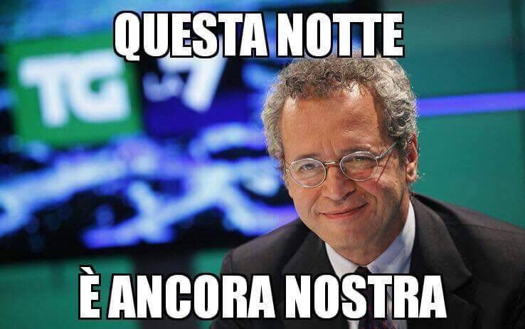 v_apples's tweet photo. Ancora una notte con il #direttore, sempre fedeli alla #maratonamentana https://t.co/Z1Ty4D2FEh
