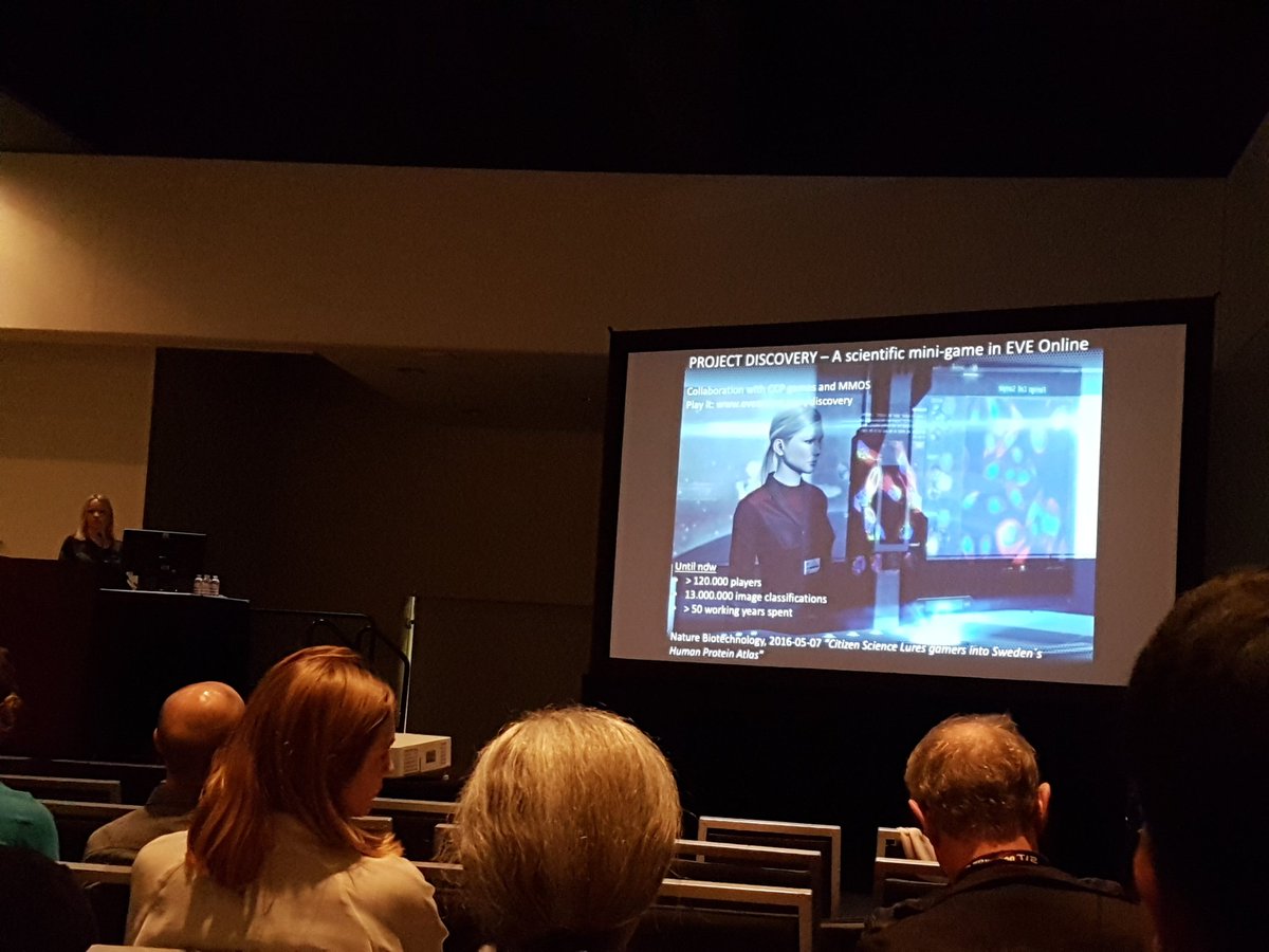 Shout out to #projectdiscovery #tweetfleet for the gamer generated data now available in the new #cellatlas #ASCB2016 @HumanProteome