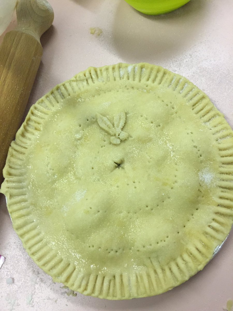 SmartRasp2's tweet image. Plum pie - The children at our after school clubs got creative with their decorations