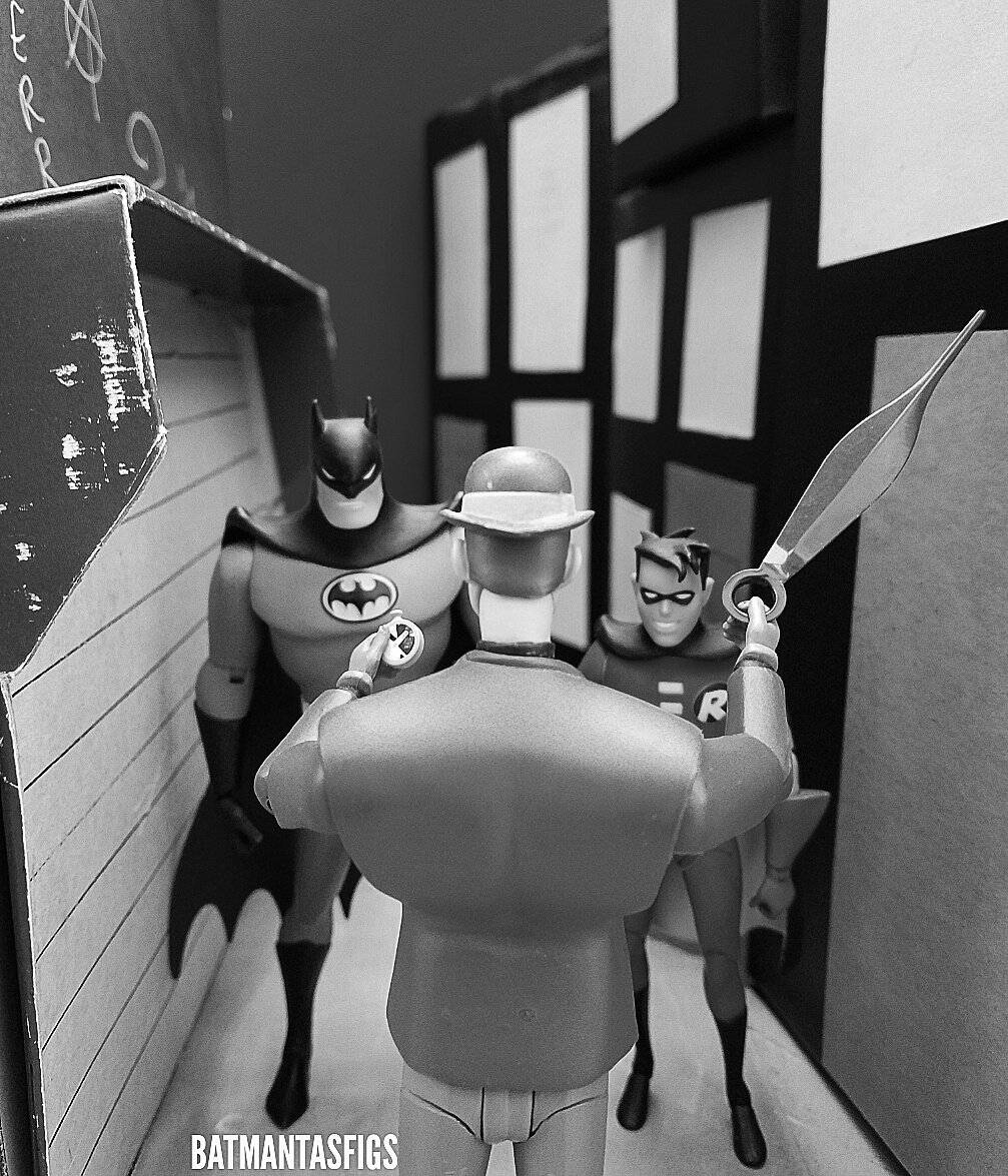 BatmanTASFigs's tweet photo. #timeoutofjoint #batmantheanimatedseries #batmantas #batmantasfigs #brucetimm #pauldini #kevinconroy #markhamill #arkhamasylum #clockking https://t.co/RVcEM4Dkdt