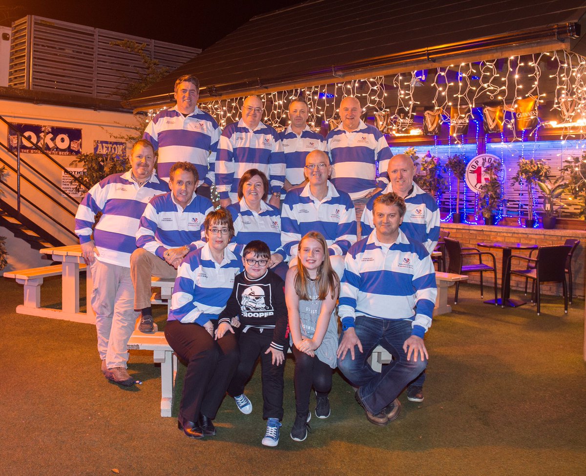 dunshaughlin's tweet photo. Our annual crew dinner & drinks tonight and we get to wear our new rugby tops too. Thanks so much @Sidelighter for this. #FightingTheEnemy https://t.co/DXFamyeUcV