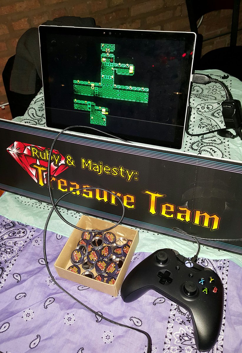 SpeedBrkr's tweet photo. #TwitchChicagoMeetup: Check out @TheWzzard's #IndieGame Ruby & Majesty: #TreasureTeam, a fun dual-stick puzzler! https://t.co/AzQhdaLJnT https://t.co/5pugUSXEpa