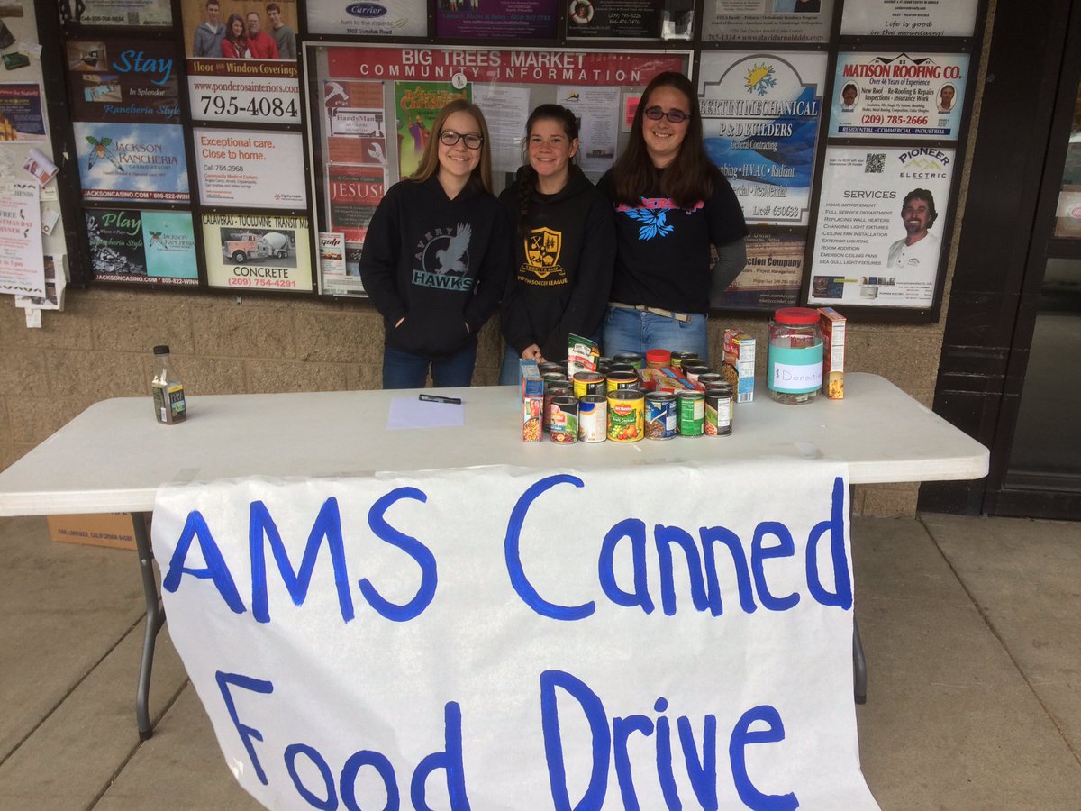 amshawks's tweet photo. Leadership students collecting cans this weekend for the Resource Connection. https://t.co/FZjhBd8cCV
