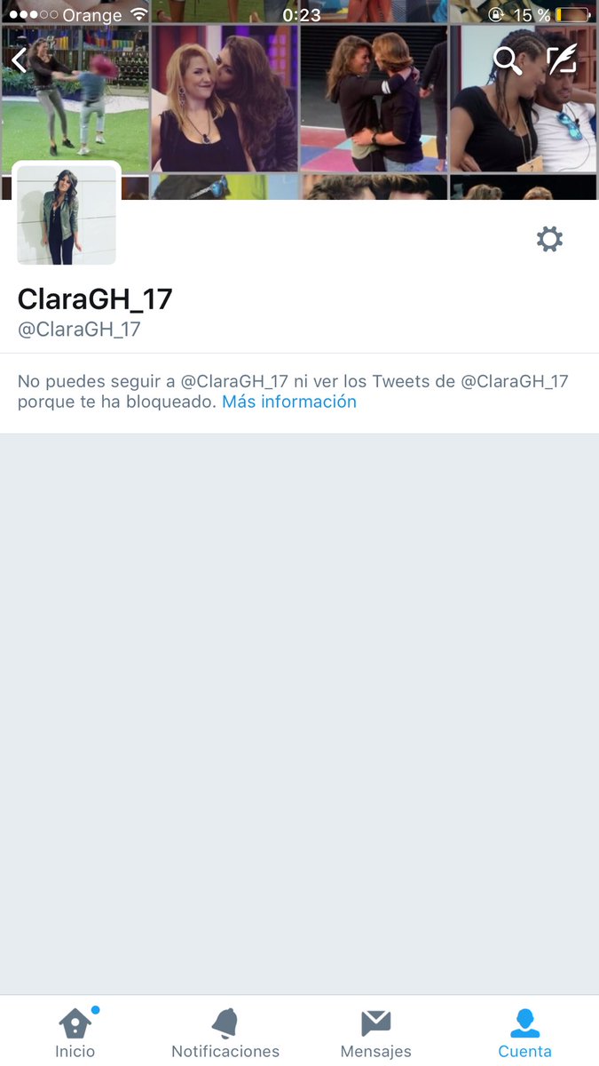 ErDavee's tweet photo. Si queréis ser bloqueados por la señorita @ClaraGH_17 solo tenéis que decirle REVENTADA. Hacer la prueba #BarbadaraDBT https://t.co/QWimEeQSQI