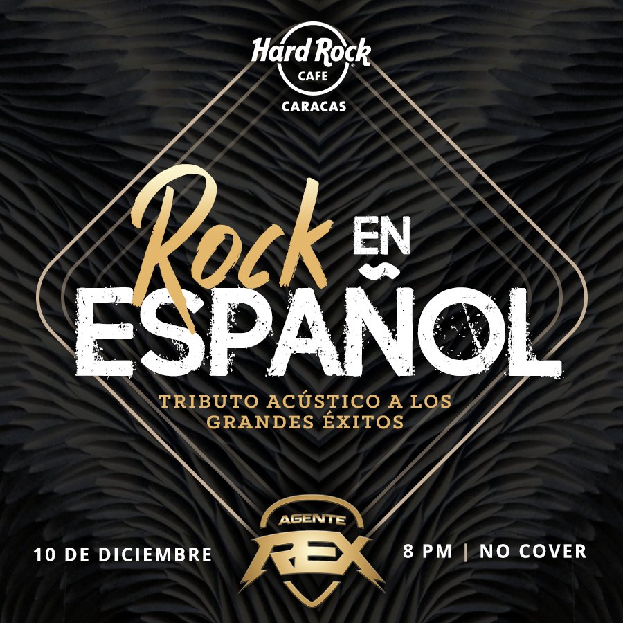 hardrockcafeccs's tweet image. Si te gusta el rock en español, no puedes faltar el SÁBADO #10Dic al #TributoAlRock en acústico por @agenterexbanda desde las 8pm. No cover